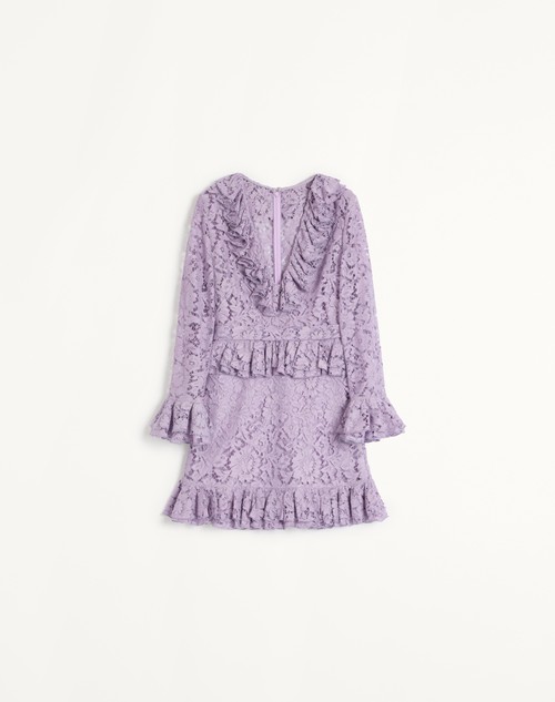 Valentino VESTIDO CORTO DE HEAVY LACE Descuento por venta flash