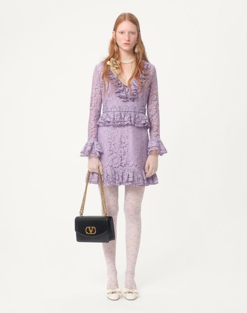 Valentino VESTIDO CORTO DE HEAVY LACE Descuento por venta flash