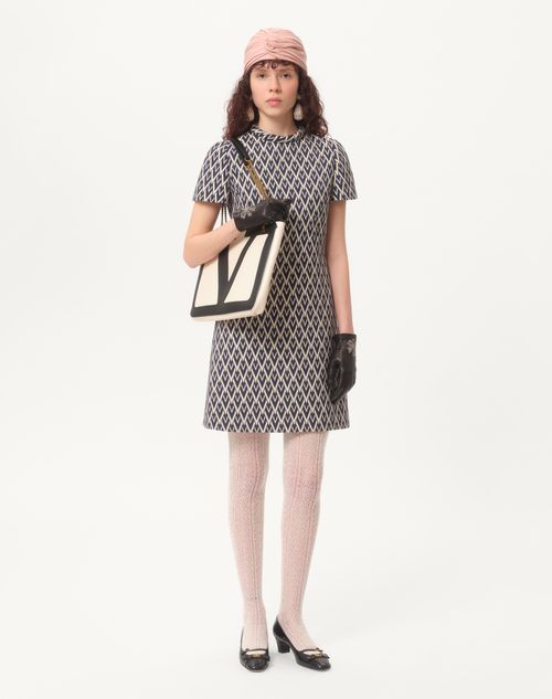 Valentino VESTIDO CORTO DE JACQUARD TOUTE LA V Ofertas especiales
