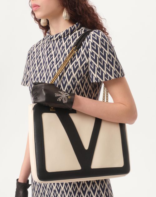 Valentino VESTIDO CORTO DE JACQUARD TOUTE LA V Ofertas especiales