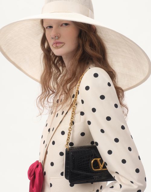 Valentino CHAQUETA DE SHANTUNG CON ESTAMPADO PLUSDEPOIS Rebajas de fábrica