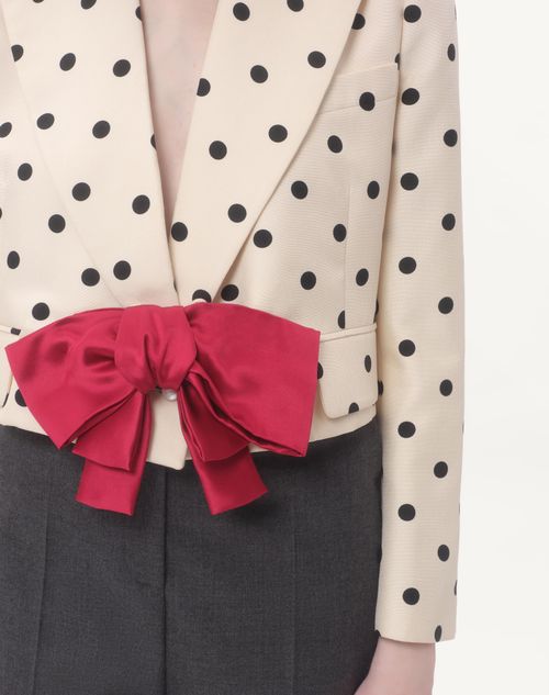 Valentino CHAQUETA DE SHANTUNG CON ESTAMPADO PLUSDEPOIS Rebajas de fábrica