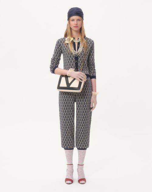 Valentino CÁRDIGAN DE JACQUARD DE LANA TOUTE LA V Envío gratis