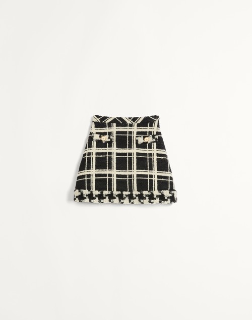 Valentino FALDA DE MACRO CHECK TWEED