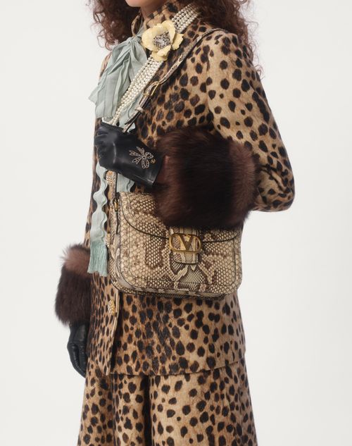 Valentino ABRIGO DE PAÑO DE LANA ESTAMPADO CON MANCHAS DE JAGUAR En oferta