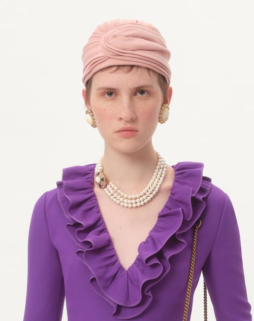 Valentino VESTIDO CORTO DE CREPE COUTURE Descuentos del mes