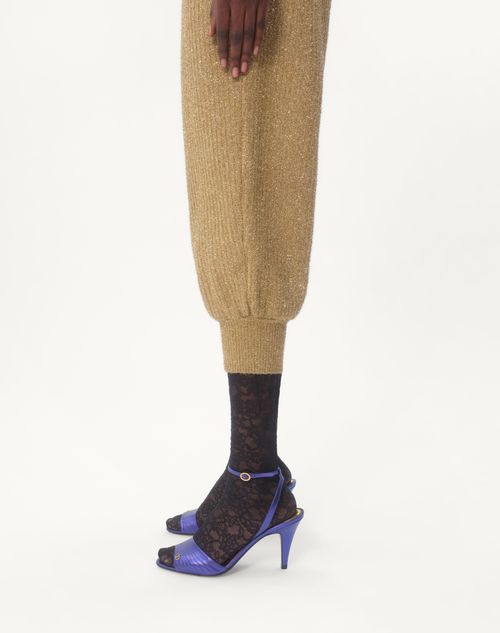 Valentino PANTALÓN DE LUREX TEJIDO Ofertas especiales