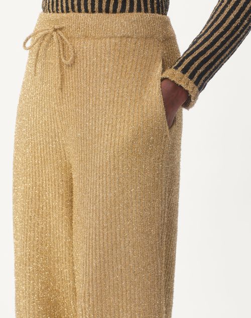 Valentino PANTALÓN DE LUREX TEJIDO Ofertas especiales