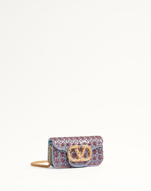 Valentino BOLSO DE HOMBRO PEQUEÑO VALENTINO GARAVANI LOCÒ BORDADO CON LOGOTIPO DE JOYERÍA Outlet