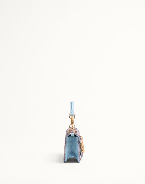 Valentino BOLSO DE HOMBRO PEQUEÑO VALENTINO GARAVANI LOCÒ BORDADO CON LOGOTIPO DE JOYERÍA Outlet