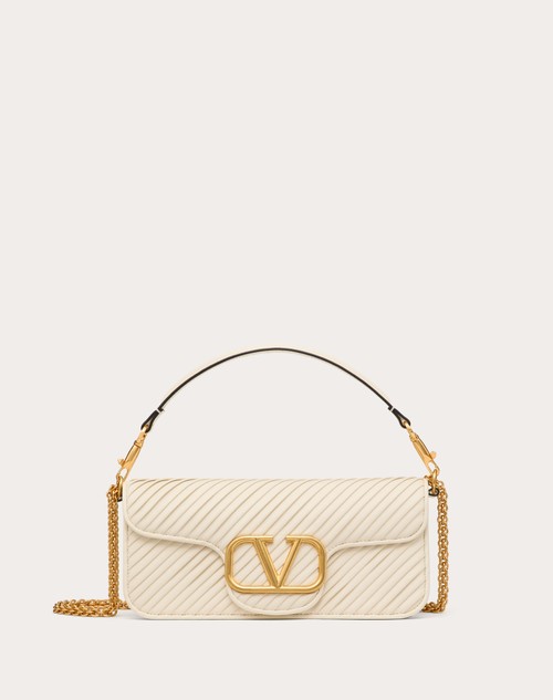 Valentino BOLSO DE HOMBRO VALENTINO GARAVANI LOCÒ DE CUERO NAPA PLISADO