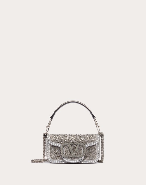 Valentino BOLSO PEQUEÑO DE HOMBRO VALENTINO GARAVANI LOCÒ CON ESTRÁS Rebajas de fábrica