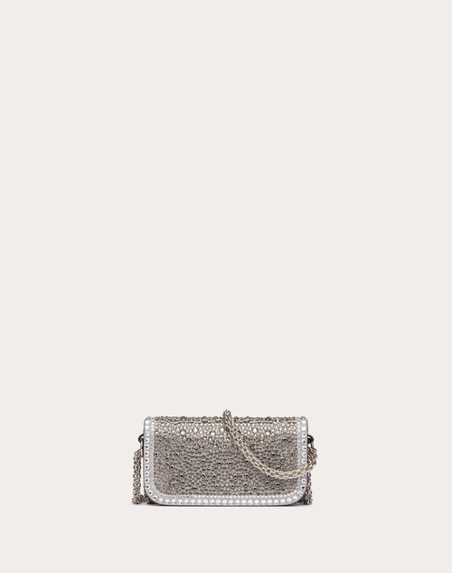 Valentino BOLSO PEQUEÑO DE HOMBRO VALENTINO GARAVANI LOCÒ CON ESTRÁS Rebajas de fábrica