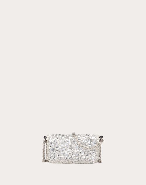 Valentino BOLSO PEQUEÑO DE HOMBRO VALENTINO GARAVANI LOCÒ CON CRISTALES Descuento