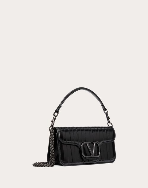 Valentino BOLSO DE HOMBRO VALENTINO GARAVANI LOCÒ DE CUERO DE ANGUILA Oferta especial