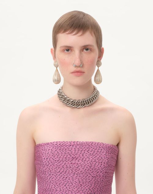 Valentino VESTIDO DE CHIFFON CON ESTAMPADO PLUSDEPOIS Promoción por tiempo limitado