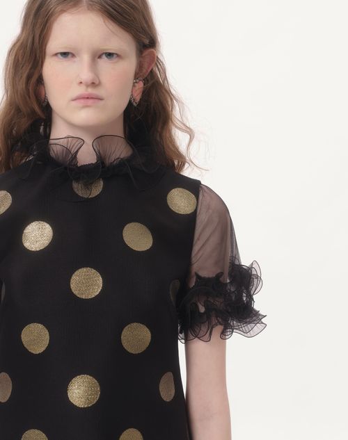 Valentino VESTIDO CORTO DE LÚREX DE JACQUARD PLUSDEPOIS Solo queda un día