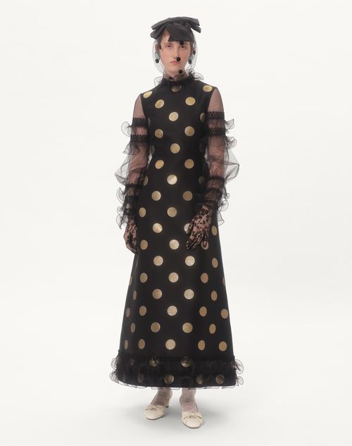 Valentino VESTIDO MIDI DE LÚREX DE JACQUARD PLUSDEPOIS Superdescuento