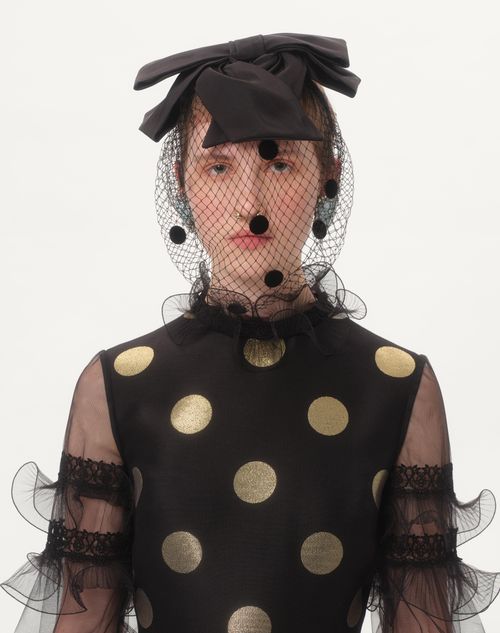 Valentino VESTIDO MIDI DE LÚREX DE JACQUARD PLUSDEPOIS Superdescuento