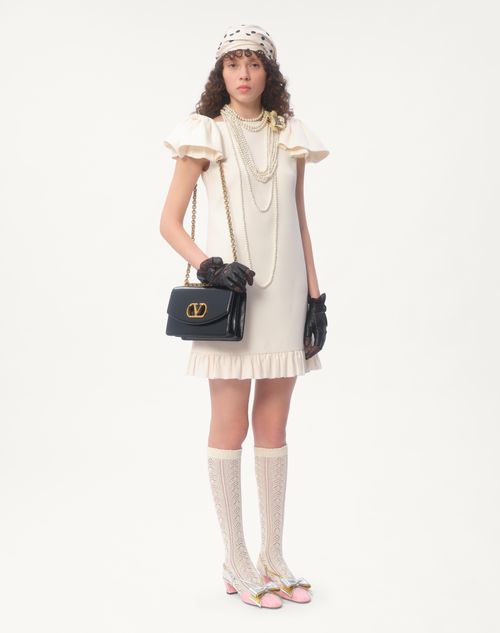 Valentino VESTIDO CORTO DE CREPE COUTURE Tienda de fábrica