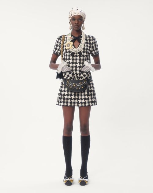 Valentino VESTIDO CORTO DE DAMIER LIGHT TWEED Ahorra y exporta