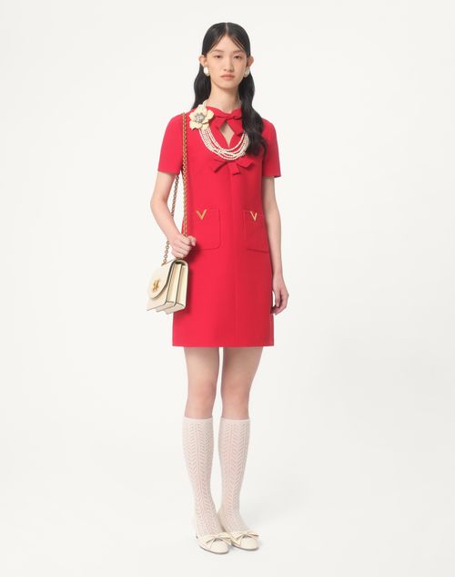 Valentino VESTIDO CORTO DE CREPE COUTURE Precios de Black Friday