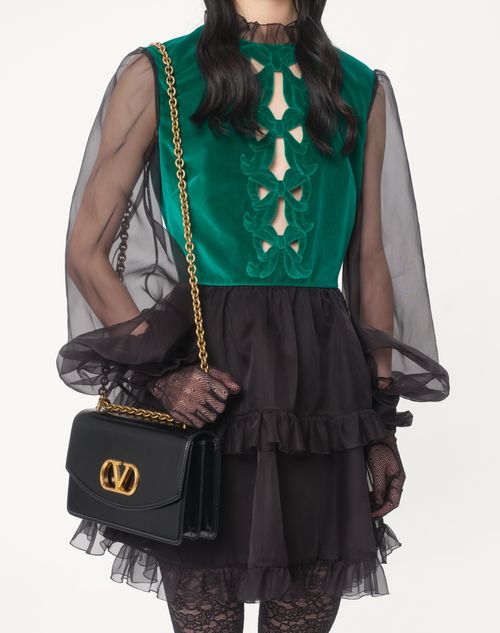 Valentino VESTIDO CORTO DE ORGANZA BORDADO En oferta