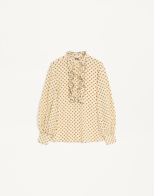 Valentino CAMISA DE CREPÉ DE CHINA CON ESTAMPADO PLUSDEPOIS