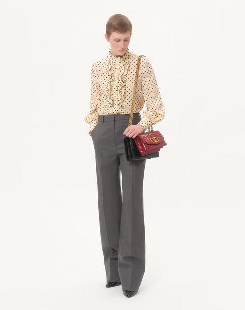 Valentino CAMISA DE CREPÉ DE CHINA CON ESTAMPADO PLUSDEPOIS Oferta exclusiva