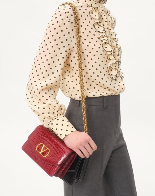 Valentino CAMISA DE CREPÉ DE CHINA CON ESTAMPADO PLUSDEPOIS Última moda