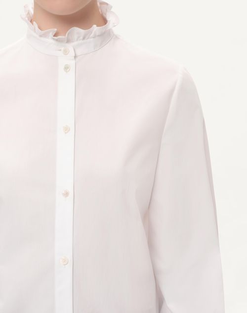 Valentino CAMISA DE POPELINA DE ALGODÓN Ofertas de temporada