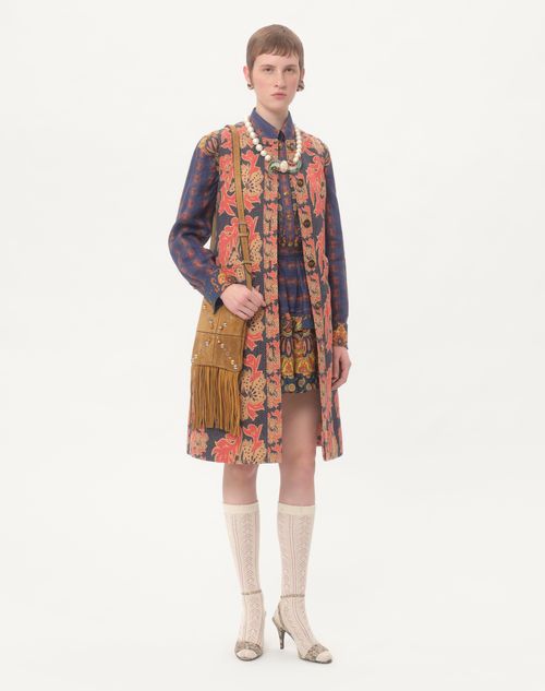 Valentino CAMISA DE LINO PAISLEY MEDAGLIONI VOYAGE IMAGINAIRE Devoluciones gratuitas
