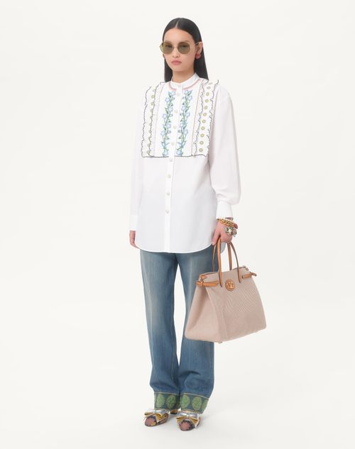 Valentino CAMISA BORDADA COTTON POPELINE 2025