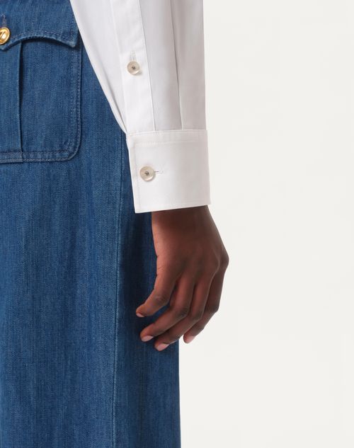 Valentino CAMISA DE POPELINA DE ALGODÓN En oferta