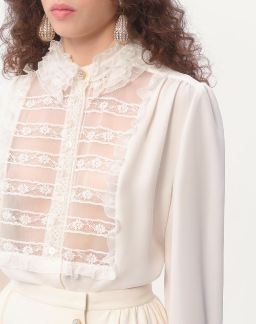 Valentino BLUSA DE GEORGETTE Rebajas baratas