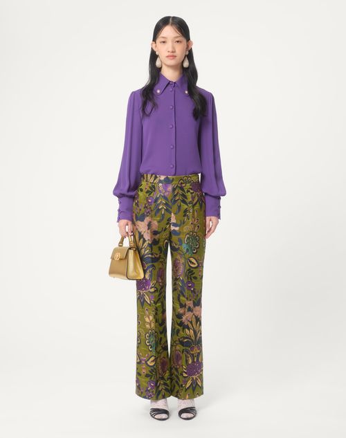 Valentino BLUSA DE GEORGETTE Ventas relámpago