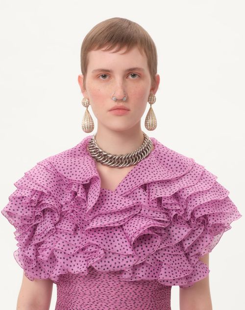 Valentino CHAQUETA DE ORGANZA CON ESTAMPADO PLUSDEPOIS Precio de fábrica