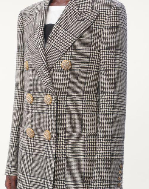Valentino BLAZER DE HOUNDSTOOTH WOOL Grandes descuentos