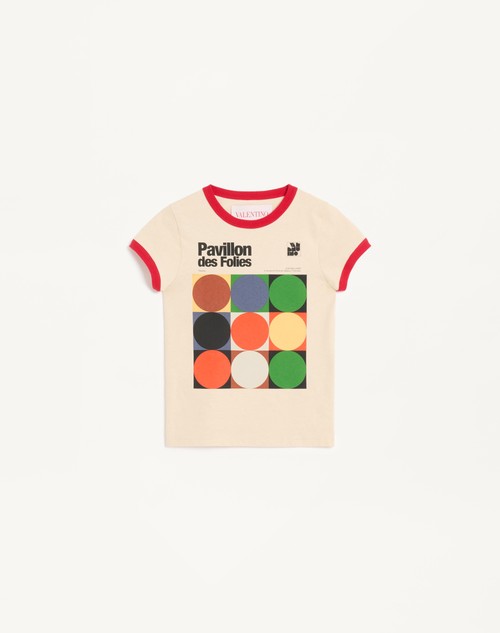 Valentino CAMISETA DE TEJIDO DE PUNTO DE ALGODÓN CON ESTAMPADO