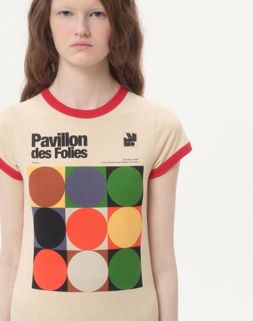Valentino CAMISETA DE TEJIDO DE PUNTO DE ALGODÓN CON ESTAMPADO Limitado a 3 días