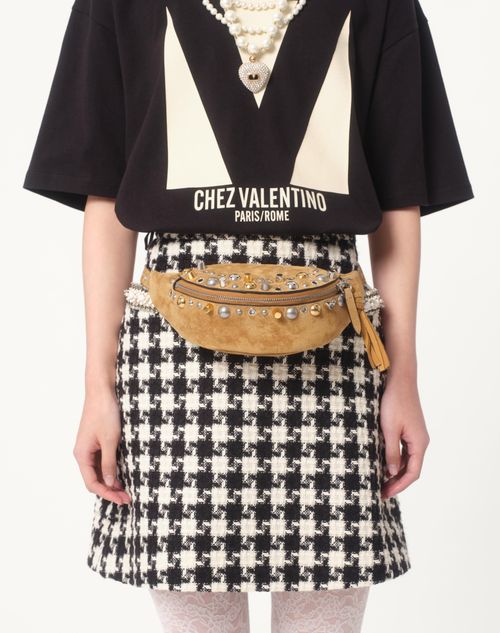 Valentino CAMISETA DE TEJIDO DE PUNTO DE ALGODÓN CON ESTAMPADO CHEZ VALENTINO Descuentos del mes