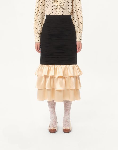Valentino FALDA MIDI DE GEORGETTE LIGERO Descuento por venta flash