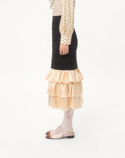 Valentino FALDA MIDI DE GEORGETTE LIGERO Descuento por venta flash