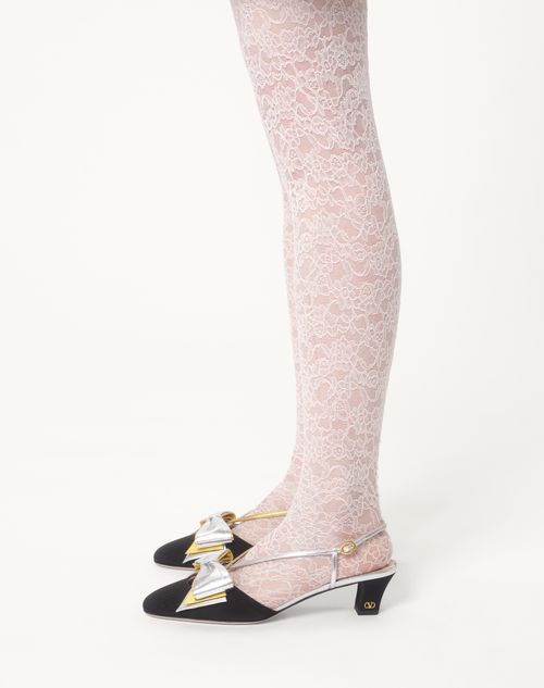 Valentino FALDA DE DAMIER LIGHT TWEED BORDADA Devoluciones gratuitas