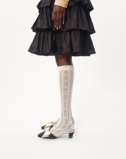Valentino FALDA DE TAFFETA CON VOLANTES Outlet