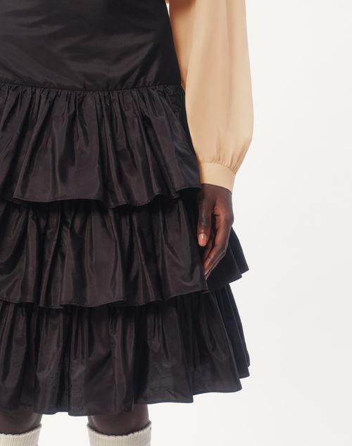 Valentino FALDA DE TAFFETA CON VOLANTES Outlet