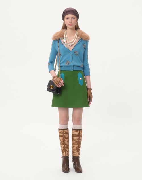 Valentino FALDA DE CREPE COUTURE Outlet online