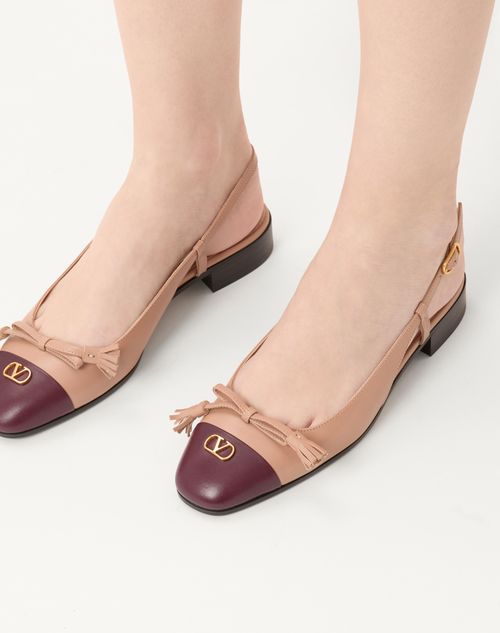 Valentino BALLERINA VALET DU ROI KID CON CORREA TRASERA Y TACÓN DE 25MMM Liquidación