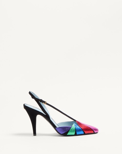 Valentino ZAPATOS DE TACÓN FOLIEFOLIAGE DE GAMUZA DE 90 MM