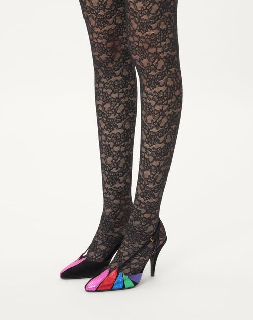 Valentino ZAPATOS DE TACÓN FOLIEFOLIAGE DE GAMUZA DE 90 MM Tienda de fábrica